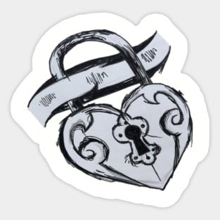 heart locket Sticker